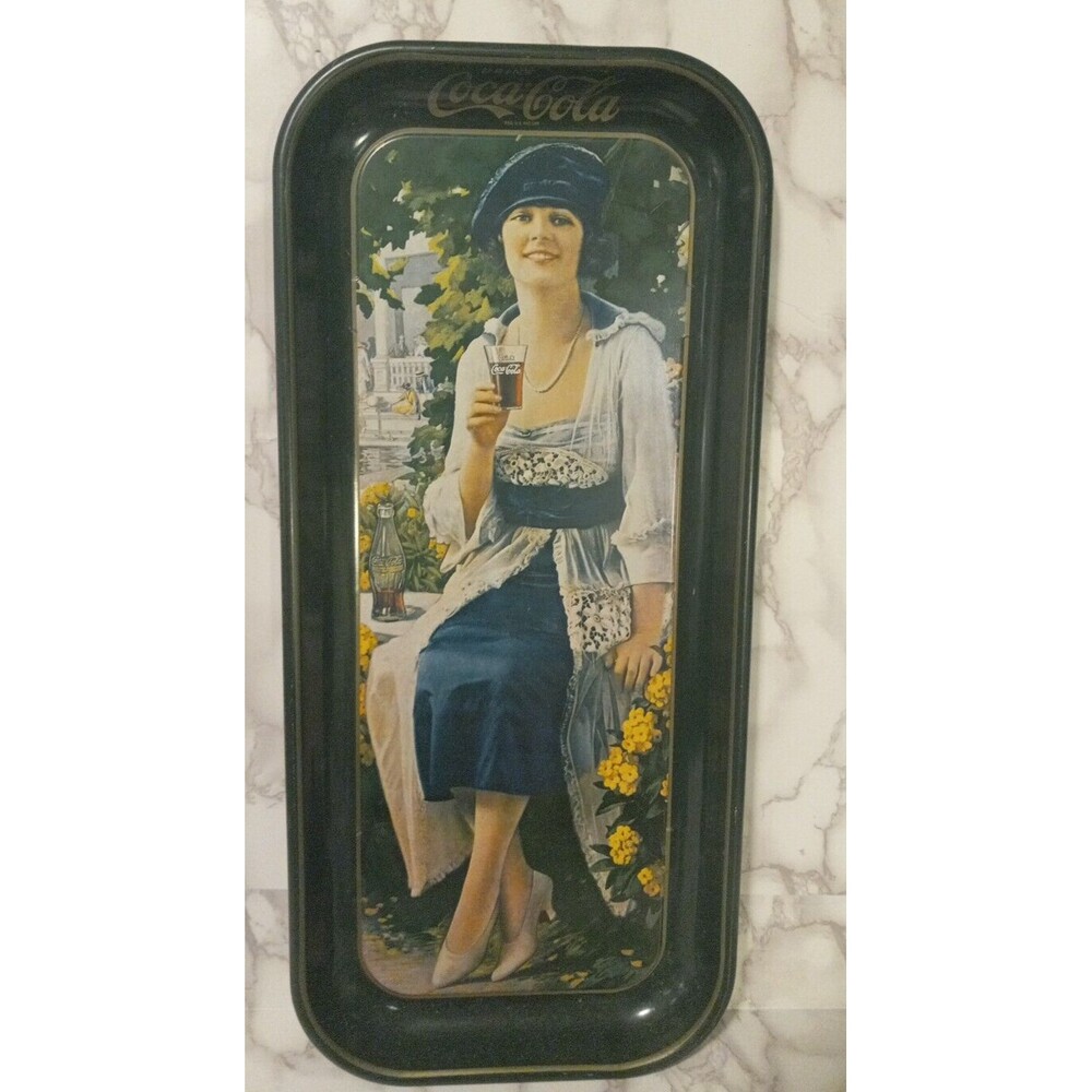 1973 Vintage COCA COLA Serving tray / 1921 ADVERTISEMENT #1